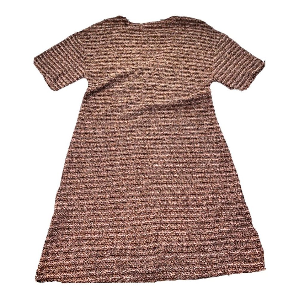 Zara Trafaluc Women's Knit Sheath Dress Fall Winter Tie Front Size S Striped NWT - Picture 8 of 11